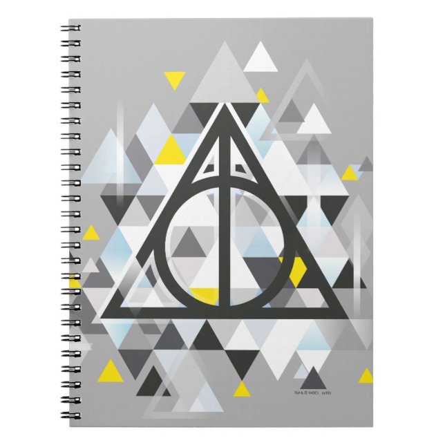 Caderno Espiral Harry Potter | Símbolo geométrico de casco nu (Frente)