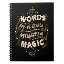 Caderno Espiral Harry Potter Spell | As Palavras São As Nossas Mai