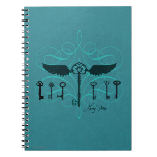 Caderno Espiral Harry Potter Spell Chaves voadoras