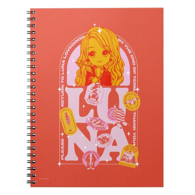 Caderno Espiral HARRY POTTER™ | Volte a Luna Lovegood (Frente)