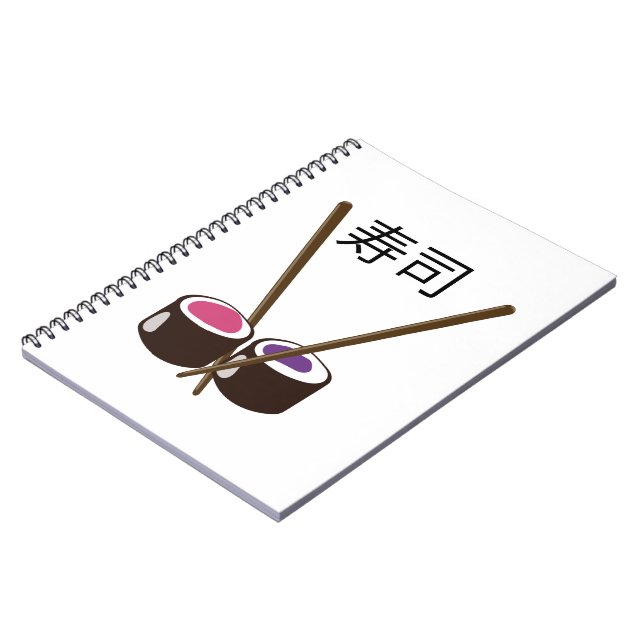 Caderno Espiral Hashis de Sushi Japonês (Left Side)