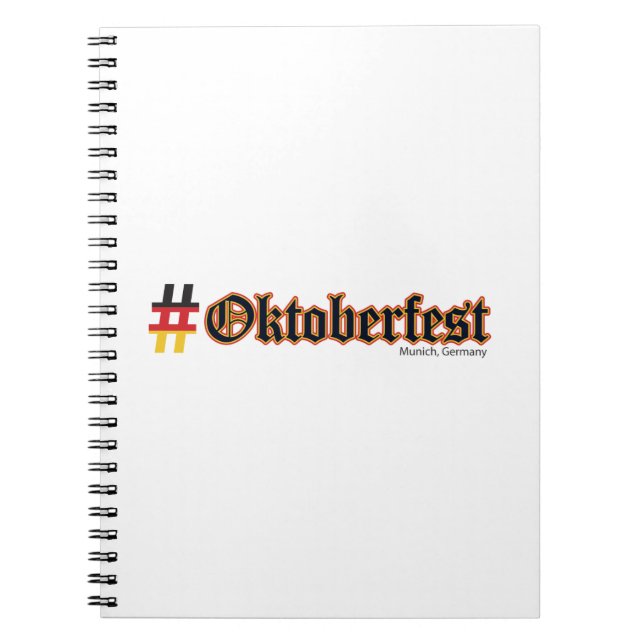 Caderno Espiral Hashtag Oktoberfest (Frente)
