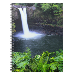 Caderno Espiral Havaí, Ilha Grande, Hilo, Cachoeira Arco-íris, Exu