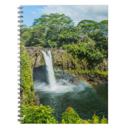 Caderno Espiral Havaí, Rainbow Falls em Hilo