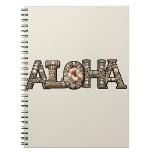 Caderno Espiral Havaiano Polinésio Aloha Bambu Look