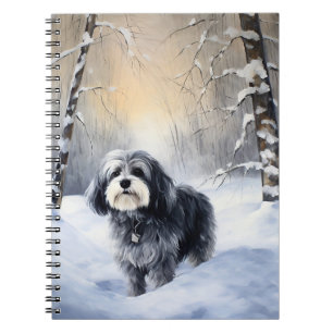 Caderno Espiral Havanês Deixou-O Neve Natal