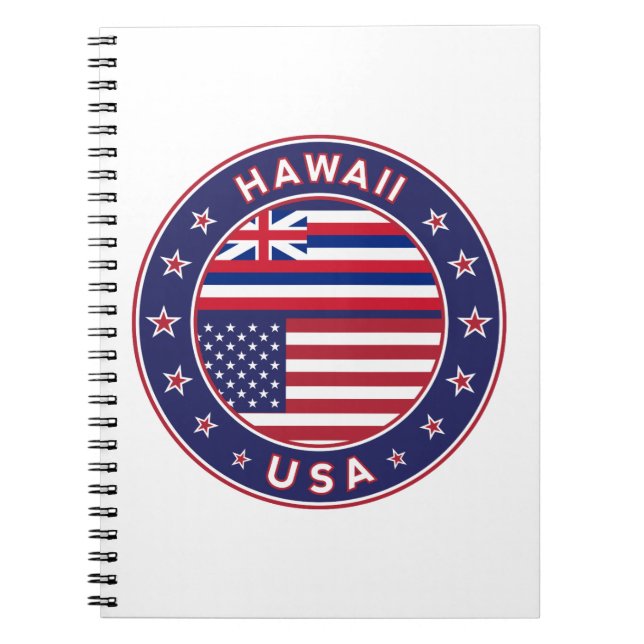 Caderno Espiral Hawaii sticker, Hawaii, EUA (Frente)
