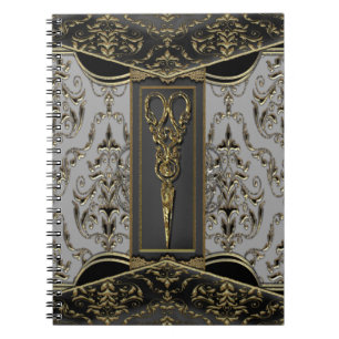 Caderno Espiral Hazlehurst completo Antiqued Scissors fino