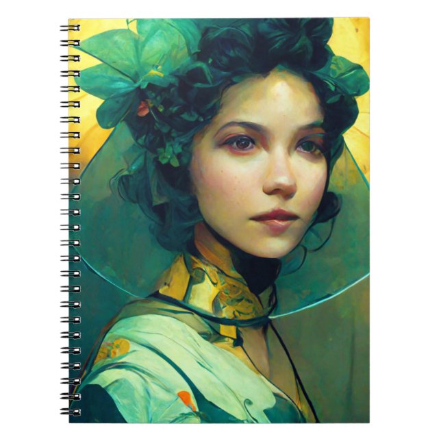 Caderno Espiral Headdress Fantasy Sci-Fi (Frente)
