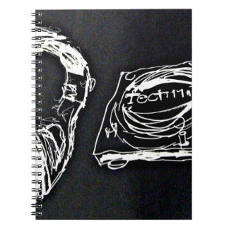 Caderno Espiral Headphone and DJ Turntable MK2