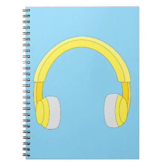Caderno Espiral Headphones