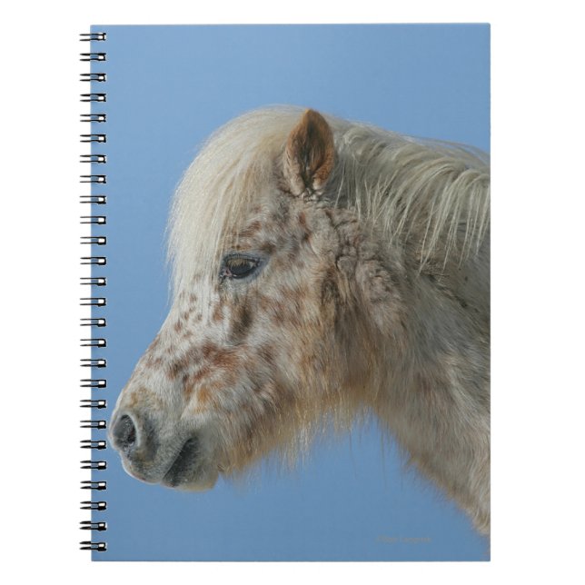 Caderno Espiral Headshot diminuto do cavalo (Frente)