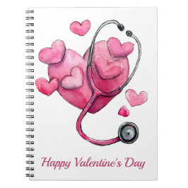Caderno Espiral Healing Hearts Valentine Design