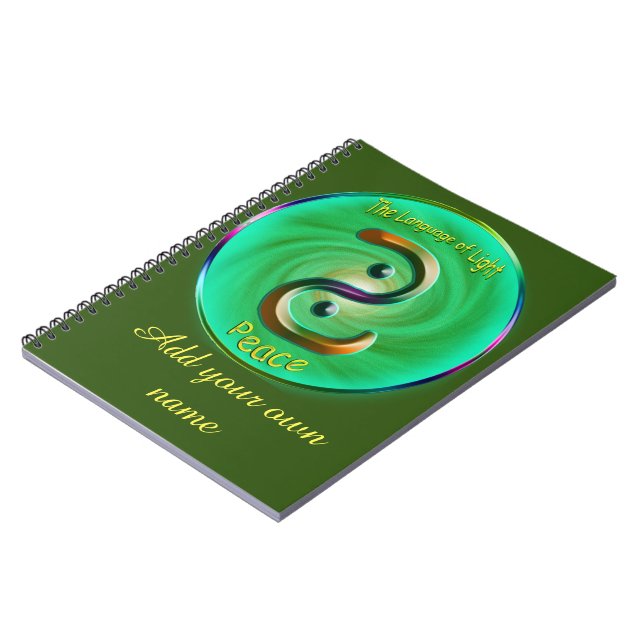 Caderno Espiral Heart Chakra - Símbolo do Notebook da Paz (Left Side)