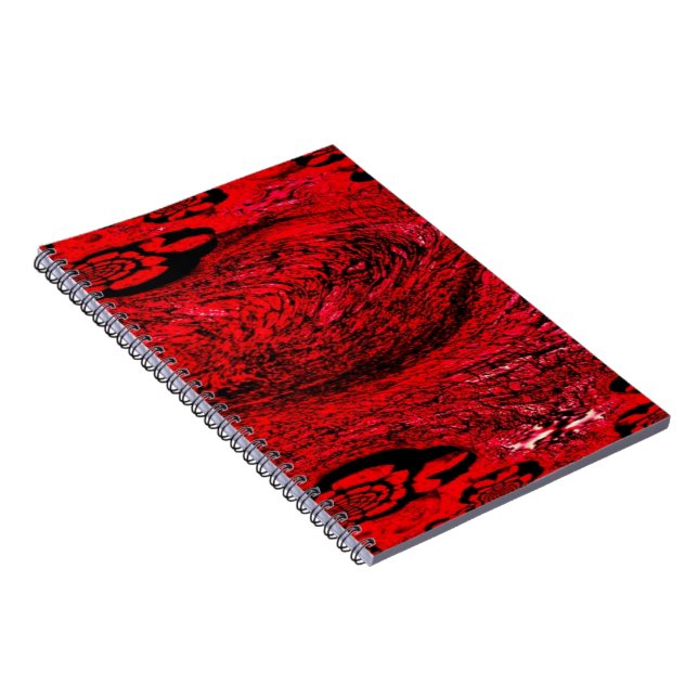 Caderno Espiral Heart of Chaos – Infinite Red Spiral (Lado Direito)