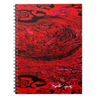Caderno Espiral Heart of Chaos – Infinite Red Spiral