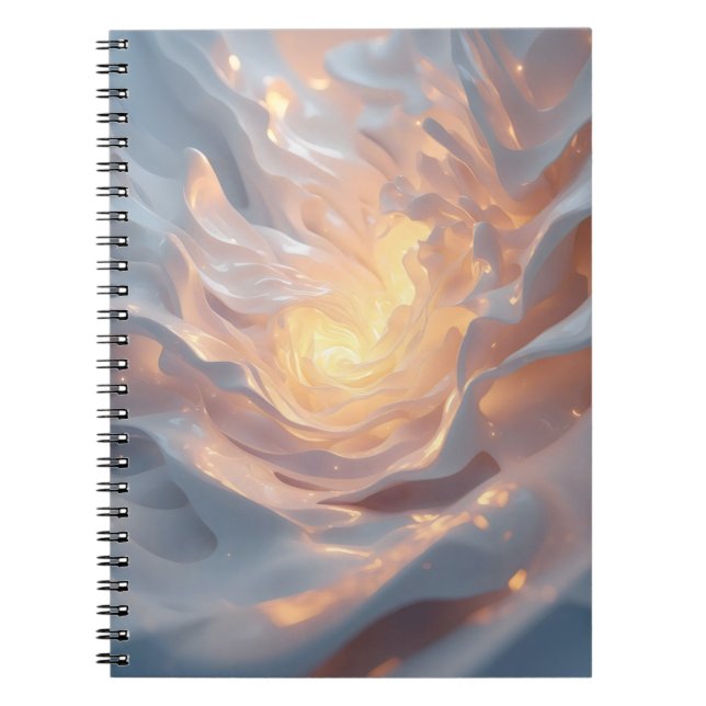 Caderno Espiral Heart of Summer – Glowing Core Abstract Journal No (Frente)