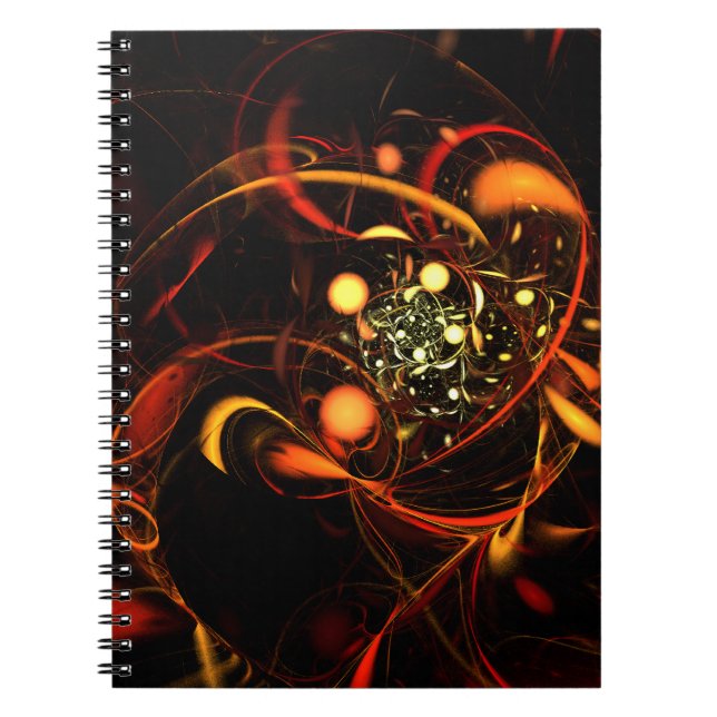 Caderno Espiral Heartbeat Abstract Art Notebook (Frente)