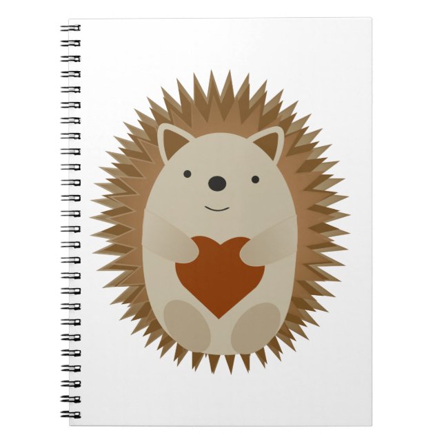 Caderno Espiral Hedgehog Heart (Frente)