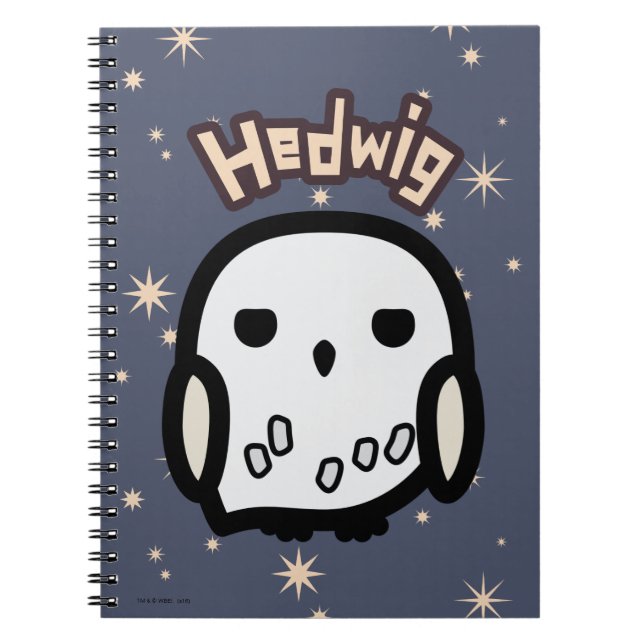 Caderno Espiral Hedwig Personagem de desenho animado Art (Frente)