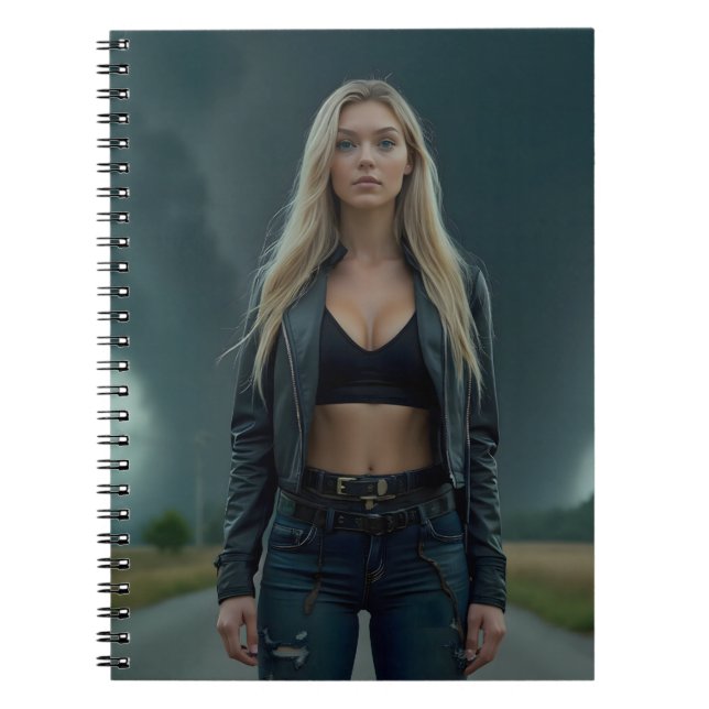 Caderno Espiral Helena Chevalier: Calma e Caos (Frente)