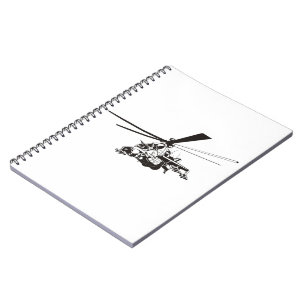 Caderno Espiral Helicóptero de desenho "Hind"
