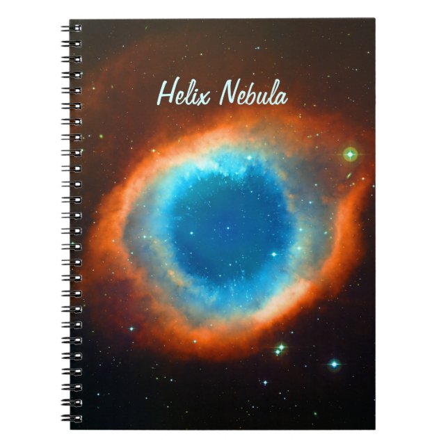 Caderno Espiral Helix Nebula, Galáxias e Estrelas (Frente)