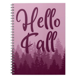 Caderno Espiral Hello Fall Season