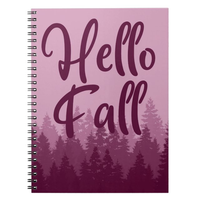 Caderno Espiral Hello Fall Season (Frente)