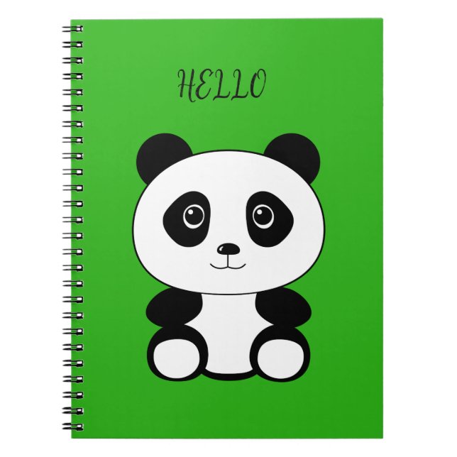 Caderno Espiral Helo Panda (Frente)