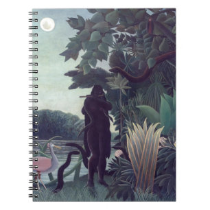 Caderno Espiral Henri Rousseau - A Encantadora de Serpentes