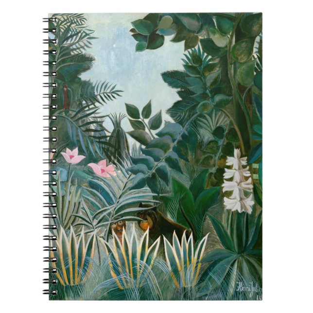 Caderno Espiral Henri Rousseau - A Selva Equatorial (Frente)