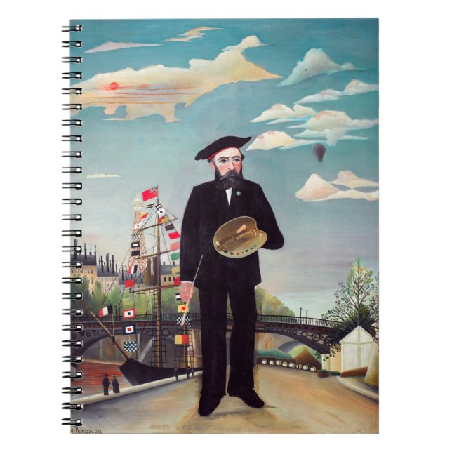 Caderno Espiral Henri Rousseau - Eu Próprio Retrato-Paisagem (Frente)