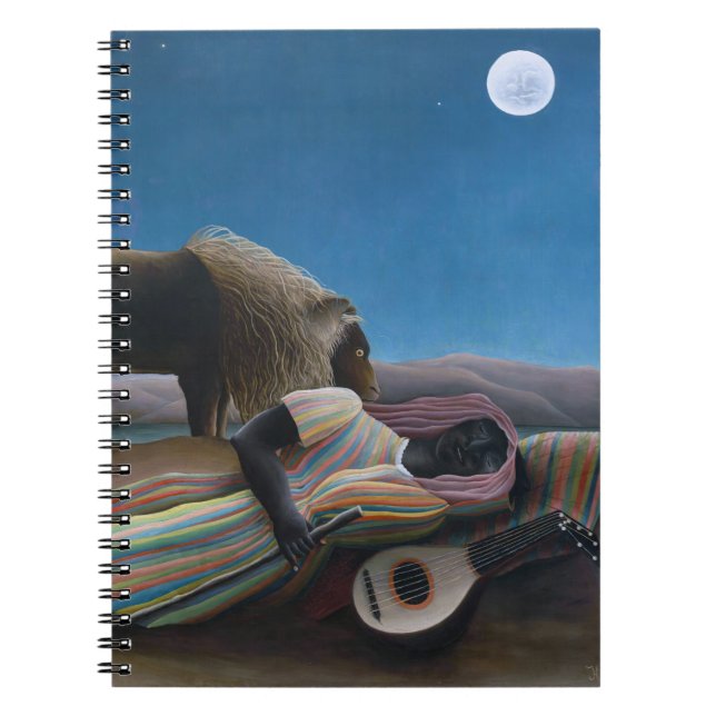 Caderno Espiral Henri Rousseau - O Cigano Dormente (Frente)
