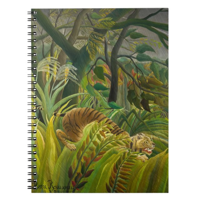 Caderno Espiral Henri Rousseau - Surpreendido! (Frente)
