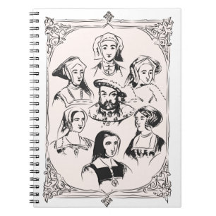 Caderno Espiral Henrique VIII e esposas