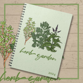Caderno Espiral Herb Garden