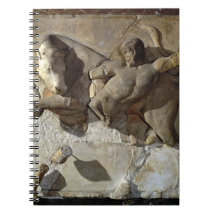 Caderno Espiral Hercules que luta o Cretan Bull, uma de uma série