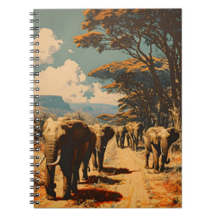 Caderno Espiral Herdeiro elefante Vintage