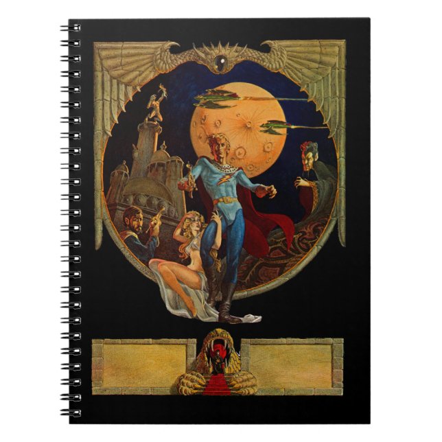 Caderno Espiral Herói do Sci-Fi (Frente)