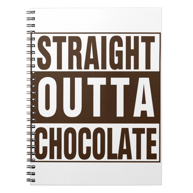 Caderno Espiral Hetero fora do chocolate marrom (Frente)