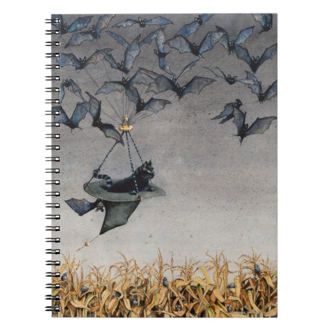 Caderno Espiral Hetero no notebook até a manhã (Frente)