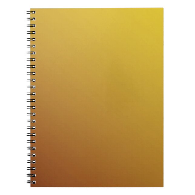 Caderno Espiral Hexágono Dourado: Fundo Geométrico à Largura. (Frente)
