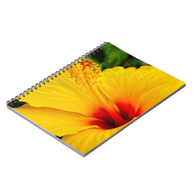 Caderno Espiral Hibiscus amarelo-claro (Left Side)