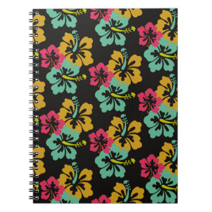 Caderno Espiral Hibiscus Pattern