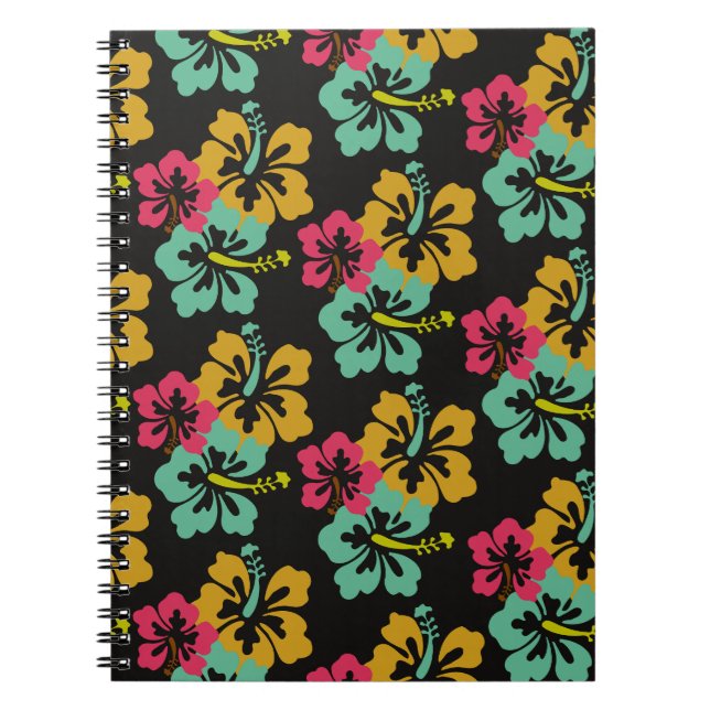 Caderno Espiral Hibiscus Pattern (Frente)