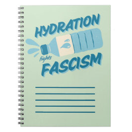 Caderno Espiral Hidratação Luta Contra O Notebook Fascismo