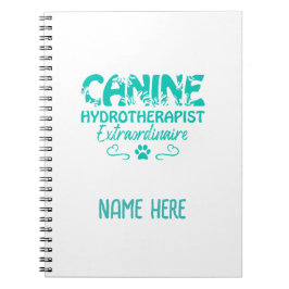 Caderno Espiral Hidroterapeuta Canine Personalizado