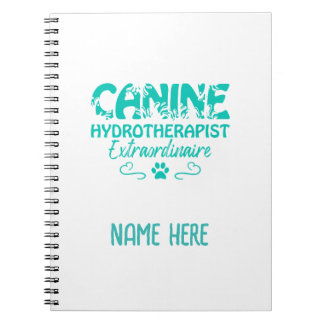 Caderno Espiral Hidroterapeuta Canine Personalizado
