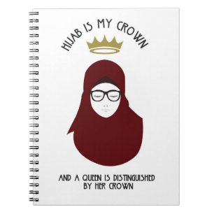 Caderno Espiral Hijab é minha coroa - departamento - VIDROS